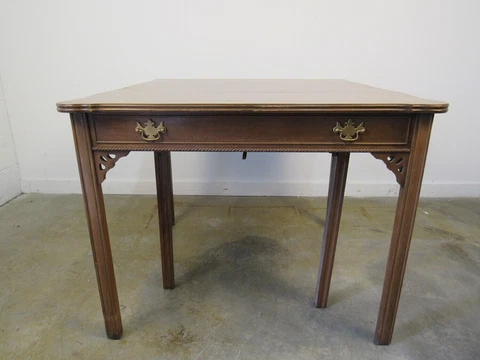 Vintage Flip Top Game Table / Console Table Cover