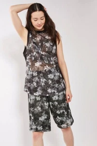 FREE SHIPPING NWT IVY PARK Floral Mesh Women Basketball Shorts Size S Logo Band - Picture 1 of 1