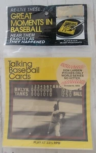 Tarjeta de béisbol parlante vintage DON LARSEN NY YANKEES JUEGO PERFECTO registro #7 - Imagen 1 de 2