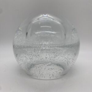 Kosta Boda Kunst Glasblase Kugel Öllampe Knospe Vase geblasenes Glas Dekor 4,75 Zoll