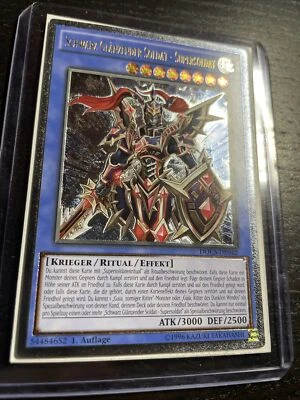 Yu-Gi-Oh! Schwarzglänzender - Supersoldat Ultimate Rare 1. Auflage NM - Bild 1 von 4