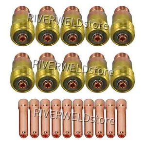 TIG Stubby Gas Lens 17GL332 3/32'' 2.4mm 10N24S WP 17 18 26 Welding Torch 20pcs - Picture 1 of 5