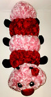 *Large* Dandee Caterpillar 33" Plush Red Pink Valentine's Day Love Bug
