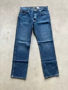Ariat M3 Athletic Blue Denim Jeans Mens 36x36 Loop Lock - Picture 1 of 10
