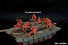 3D Printed 1/72 Modern Russian Tankman Sitting 8-Person Group Plain Model