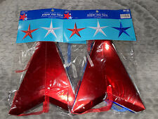 4th of July Paper Star Fans Brother Sister Design Studio Holiday Red White Blue