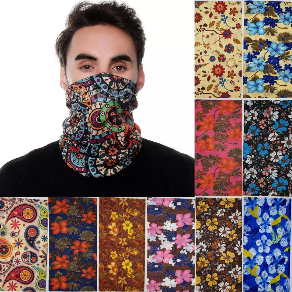 Loop Schal Flowers Blumen Multifunktionstuch Schlauchschal Halstuch Schal