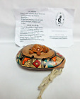 NATIVE AMERICAN  OCARINA W/TURTLE FLUTE HAND PAINTED  W/NATIVE DESIGNS  NEW