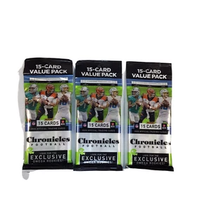 2020 Panini Chronicles NFL Value Fat Cello Pack NEW SEALED Lot of 3 - Picture 1 of 2