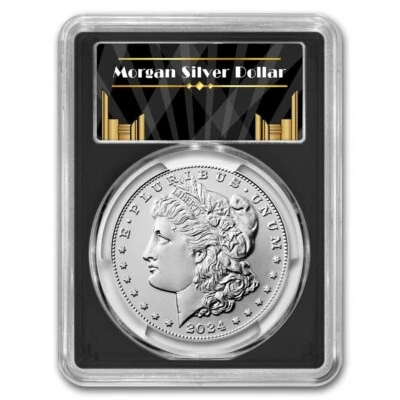2024 Silver Morgan Dollar MS-70 PCGS (FDI, Black Label) - Image 1 of 3