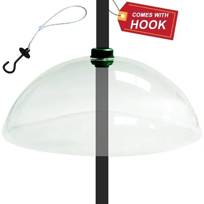 DENNY INTERNATIONAL Stazione di alimentazione universale per uccellini deflettore cupola stop scoiattolo furto guardia alimentazione per uccellini