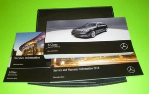 2018 Mercedes S-CLASS S560 S450 Owners Manual SET GUIDE 18 S 560 450 4MATIC+case - Picture 1 of 1