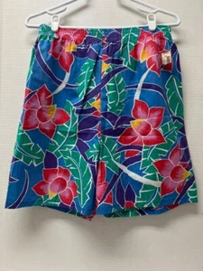 Vintage 1980's - 1990's Womens Shorts Tropical Floral Large 14-16 NWT - Picture 1 of 3