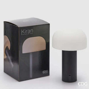 EDG Enzo De Gasperi Lámpara Kiran de Patio de Mesa USB H 22 CM D 15 CM Negro - Imagen 1 de 2