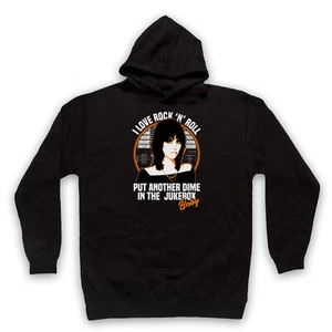 JOAN JETT I LOVE ROCK N ROLL ANOTHER DIME JUKEBOX BABY ADULTS UNISEX HOODIE - Picture 1 of 11