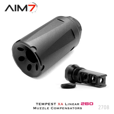 AIM7 TEMPEST Linear Muzzle Comp with Breek Arms Muzzle Brake 2BO 223,30CAL