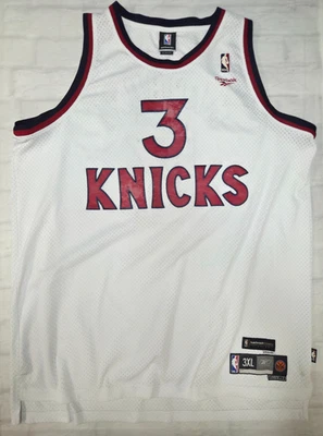 Reebok Classic NBA New York Knicks Jersey 1979-80 #3 Marbury in White Size 3XL - Image 1 of 4