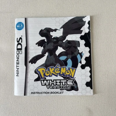 Pokemon Versión Blanca Nintendo DS Gameboy Manual de Instrucciones Solo - Imagen 1 de 4