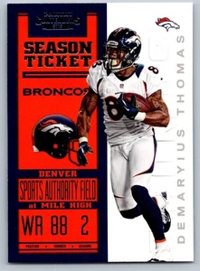 2012 Panini Contenders 30 Demaryius Thomas Denver Broncos Football Card - Bild 1 von 2
