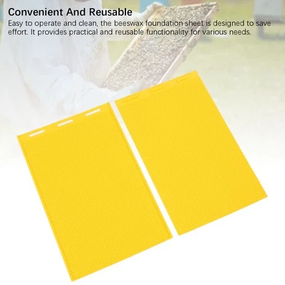 Beeswax Foundation Sheet Beeswax Press Sheet 2PCS Silicone For Beekeeping - Image 1 of 4
