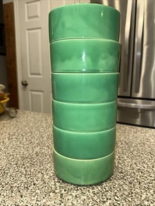 Set 6 ciotole impilabili vintage Fiesta cucina kraft verde - Foto 1 di 12