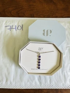 Neu im Karton Bombe Party Halskette 18" RBP8831 perfekt im Einklang lila Topas CZ Rhodium P - Bild 1 von 3