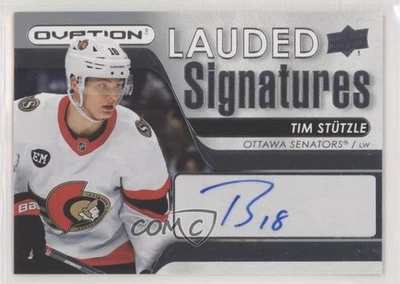 2021-22 Upper Deck Ovation Lauded Signatures Tim Stutzle #LS-TS Auto - Image 1 of 2