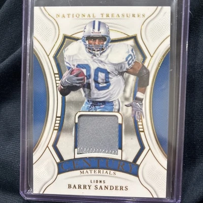 2024 Panini National Treasures Fútbol Barry Sanders Century Materials 32/49 Foto 1 de 2