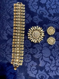 Broche y pendientes pulsera Lisner vintage de 4 piezas leer bien la descripción - Imagen 1 de 18