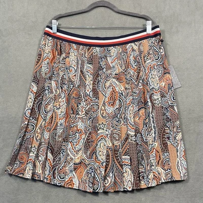 TOMMY HILFIGER женский размер 16 костюм отдельные пейсли плиссированные юбки новый - Изображение 1 из 4