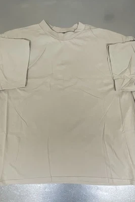 boohoo MAN Men’s Casual Cream Oversized T-shirt Medium Ringspun Cotton - Image 1 of 4