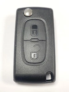 RFC 2 button flip key case for Peugeot 308 3008 5008 remote fob - Picture 1 of 6