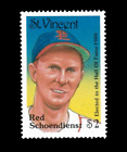 St. Vincent 1989 - Red Schoendienst, Baseball Hall of Fame - Individuel - MNH