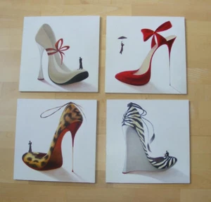 4er Set schöne Inna Panasenko Bilder m. High Heels 29x29 - Bild 1 von 8