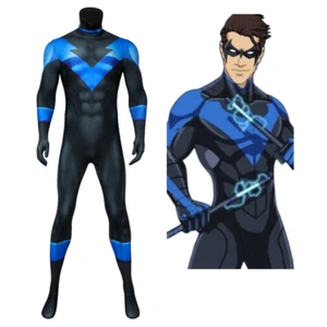 Batman Under the Red Hood Nightwing Cosplay Costume | DC Outfit - Picture 1 of 34