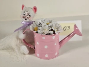 NEW 2019 Annalee • Kitty with Watering Can • 5 inches - Picture 1 of 6