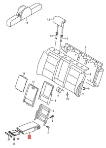 Genuine AUDI A4 allroad quattro Middle Armrest Satin Beige 8T0885875BEBK4 - Picture 1 of 1