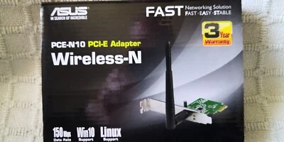Scheda di rete Wireless Wi-Fi asus  Pce-N10 - Immagine 1 di 2