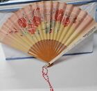 Vintage Japan Hand Painted Paper and Wood Chevy Advertisement Fan