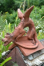 Dragon roof finial half round or 110° angled stone ridge tile "Brighton" 