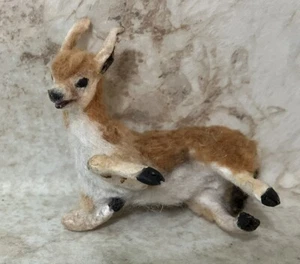 EICHE Handwerker Hirschreh Rehkitz 1:12 Puppenstube - Bild 1 von 7