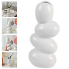  White Ceramics Egg Vase Sculptures Home Decor Tall Vases for Floor