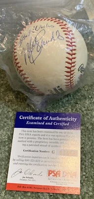 Rare!  PSA DNA COA “Mike Schmidt” Signed “Best Wishes” Baseball Autographed Ball - Image 1 of 2