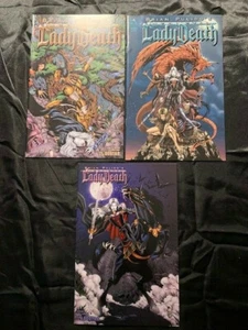 AVATAR BRIAN PULIDO MEDIEVAL LADY DEATH #6 WRAP ALVES AND PREMIUM COVERS - Picture 1 of 4