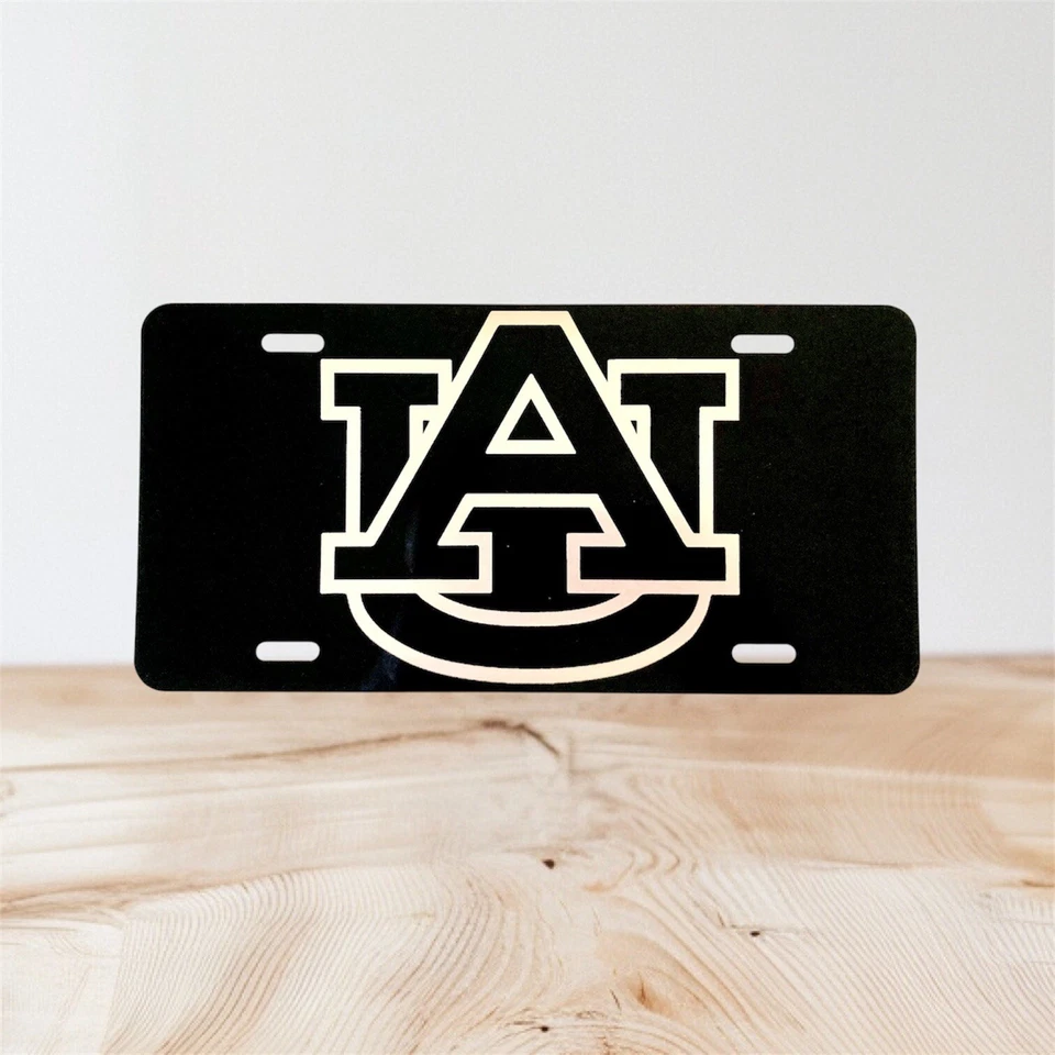 Auburn Tigers Laser Engraved Front License Tag!! Looks Great!! - Image 1 of 3