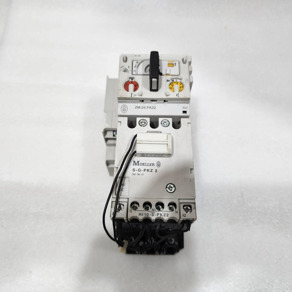 MOELLER ZM-25-PKZ2 MANUAL MOTOR PROTECTOR S-G-PKZ 2 HIGH CAPACITY CONTACT MODULE - Image 1 of 4