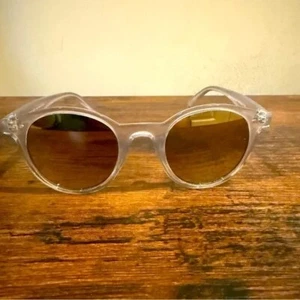Target Girls Sunglasses Translucent Clear Plastic Frame Accessories - Picture 1 of 4