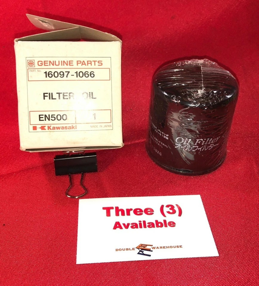 NOS OEM Kawasaki 16097-1066 Oil Filter ONE PER ORDER - Image 1 of 1