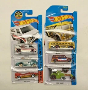 Set Of Six 2015 Carded Hot Wheels Die Cast Cars Super Van Speed Slayer 67 Austin - Picture 1 of 11