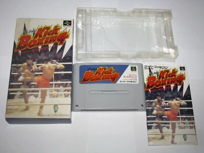 Super Kick Boxing Kickboxing Super Famicom SFC Japan import Box manual US Seller - Image 1 of 4